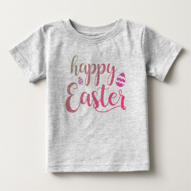 Camiseta De Bebé Huevo de Pascua Feliz de Pascua (Anverso)