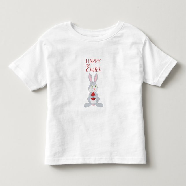 Camiseta De Bebé Huevo de Pascua Roja (Anverso)