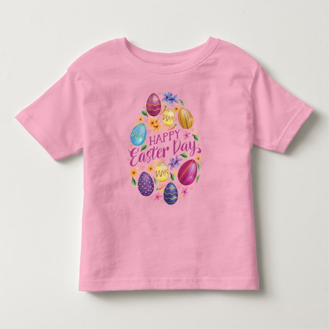 Camiseta De Bebé Huevo del Día de Pascua, divertida Pascua (Anverso)