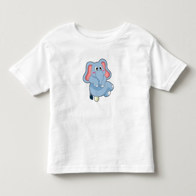 Camiseta De Bebé Huevo elefante (Anverso)