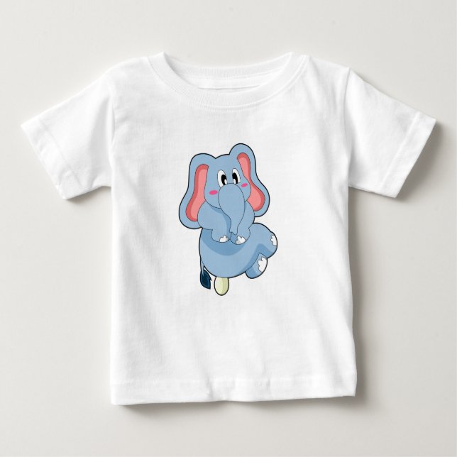 Camiseta De Bebé Huevo elefante (Anverso)