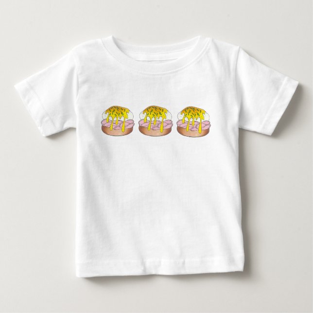 Camiseta De Bebé Huevos Benedict Breakfast Diner Food Foodie Ham (Anverso)
