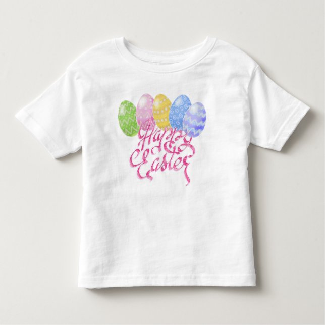 Camiseta De Bebé Huevos de Pascua para niños, feliz día de Pascua,  (Anverso)