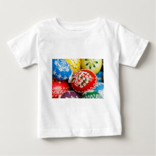 Camiseta De Bebé Huevos de Pascua Patrón de Vacaciones Colorido Art