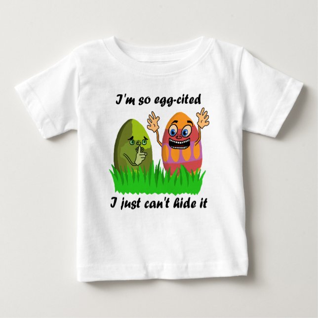 Camiseta De Bebé Huevos divertidos de Pascua engendraron Chiste inf (Anverso)