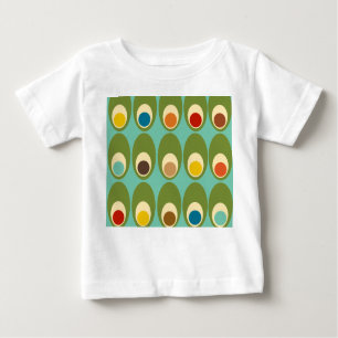 Camiseta De Bebé Huevos modernos de mediados de siglo