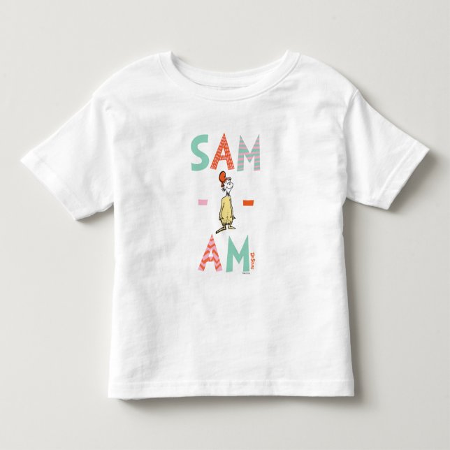 Camiseta De Bebé Huevos Verdes con Jamón | Sam-I-Am (Anverso)