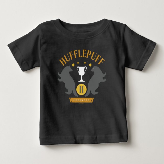 Camiseta De Bebé HUFFLEPUFF™ Badger and Cup House Pride Graphic (Anverso)