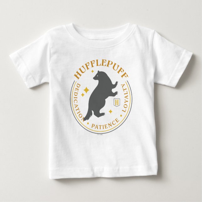 Camiseta De Bebé HUFFLEPUFF™ Badger House Pride Badge (Anverso)