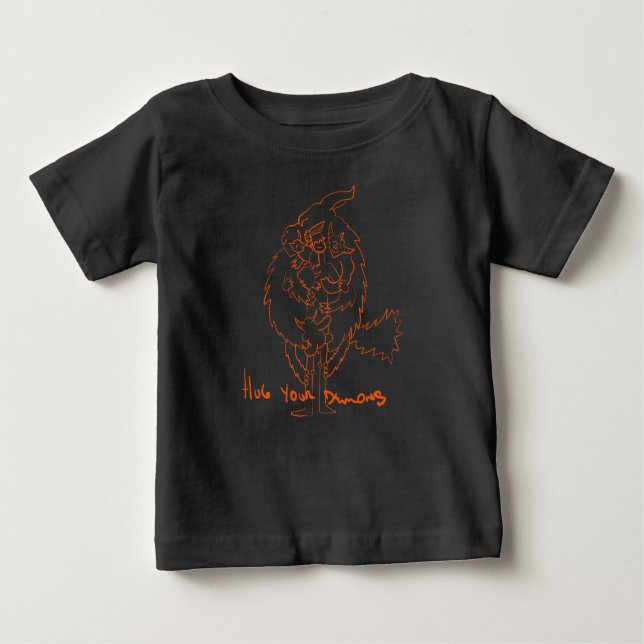Camiseta De Bebé Hug Your Demons (Anverso)