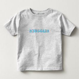 Camiseta De Bebé "Huggings" Letras azules claras