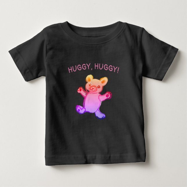 Camiseta De Bebé huggy, huggy, osito de peluche (Anverso)