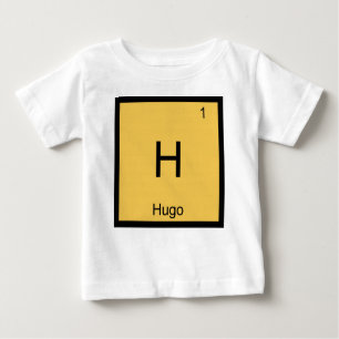 Camiseta De Bebé Hugo Nombre Elemento Químico Tabla Periódica