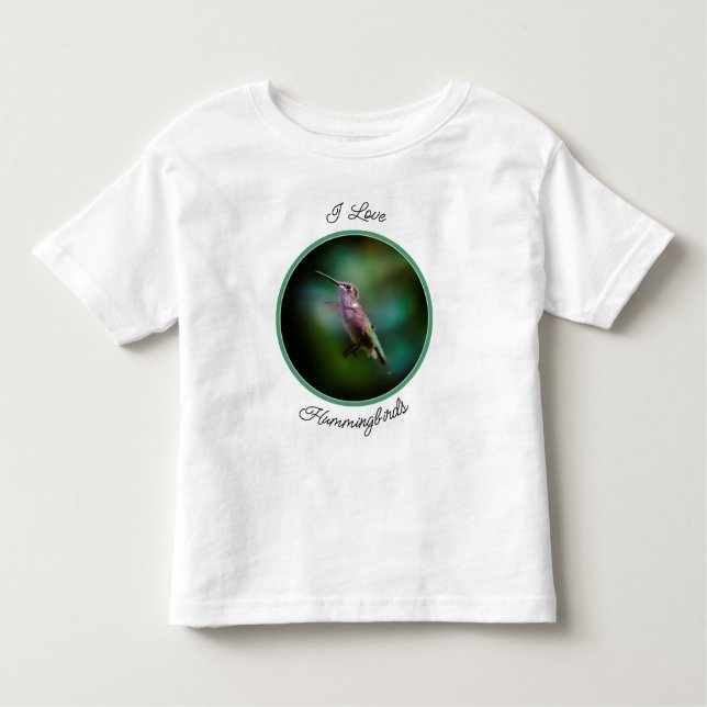 Camiseta De Bebé Hummingbird - Fotografía original para (Anverso)