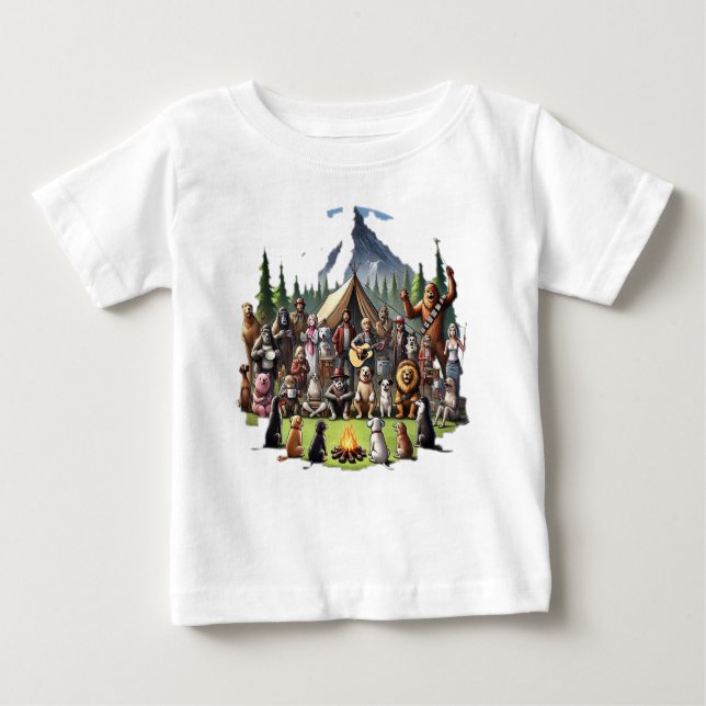 Camiseta De Bebé Humor animal (Anverso)