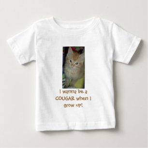Camiseta De Bebé Humor de Cougar