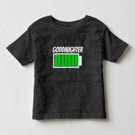 Camiseta De Bebé Humor de energía de alta batería de la diosa