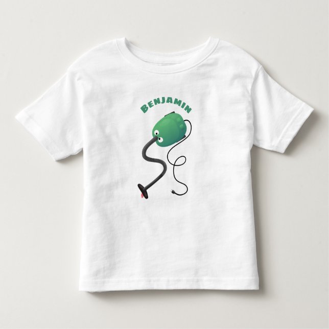 Camiseta De Bebé Humor del personalizado de aspiradora de cuajo (Anverso)