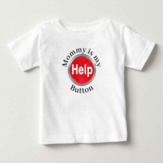 Camiseta De Bebé Humor gracioso Dulce nombre bebé mamá tipografía P (Anverso)