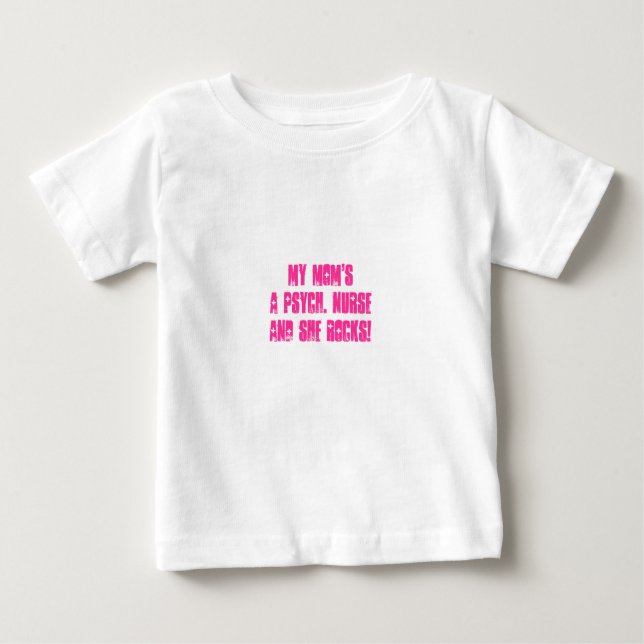Camiseta De Bebé Humor psiquiátrico del Enfermera-niño (Anverso)