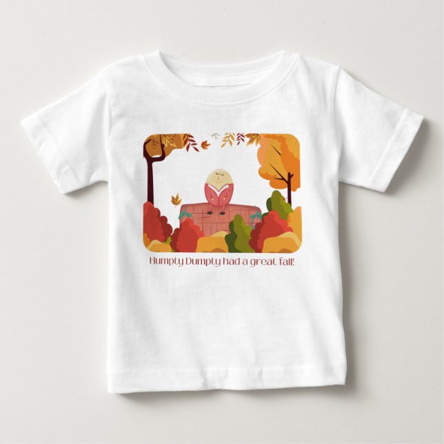 Camiseta De Bebé Humpty Dumpty Fall Baby Shirt (Anverso)