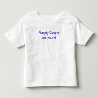 Camiseta De Bebé Humpty-Dumpty fue empujado