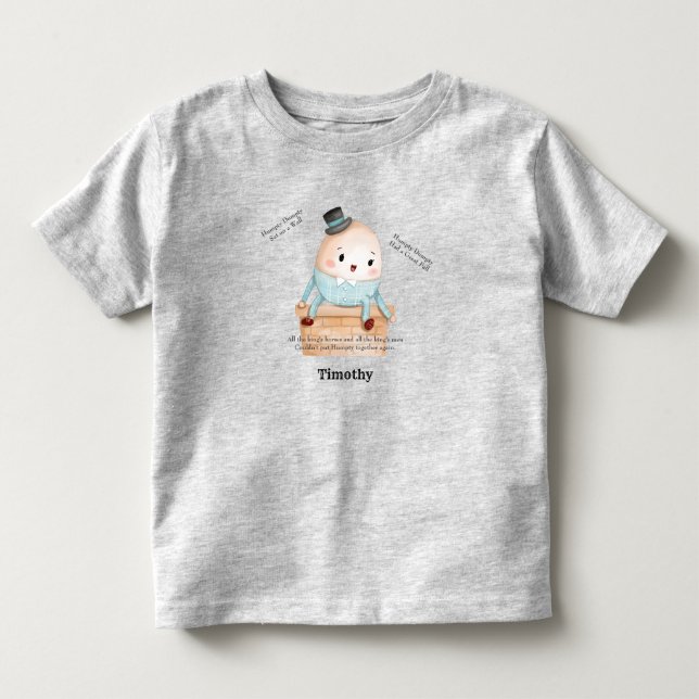 Camiseta De Bebé Humpty Dumpty Personalizado (Anverso)