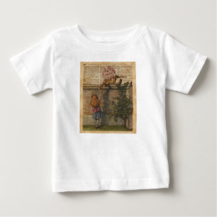 Camiseta De Bebé Humpty Dumpty y ilustracion de libro del vintage