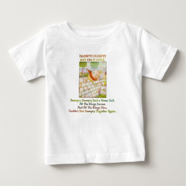 Camiseta De Bebé HUMPTY - Niveles de guardería para niños pequeños (Anverso)