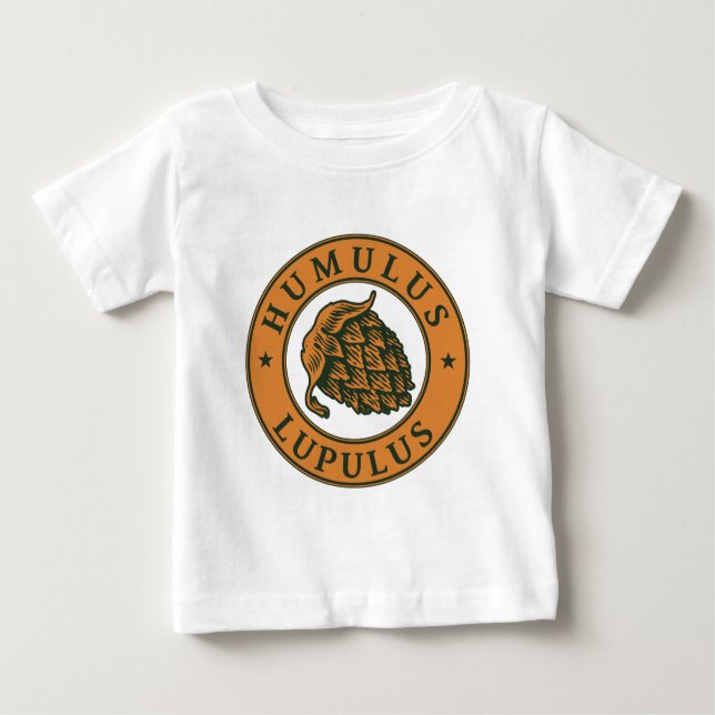 Camiseta De Bebé Humulus lupulus hop para cerveza artesanal (Anverso)