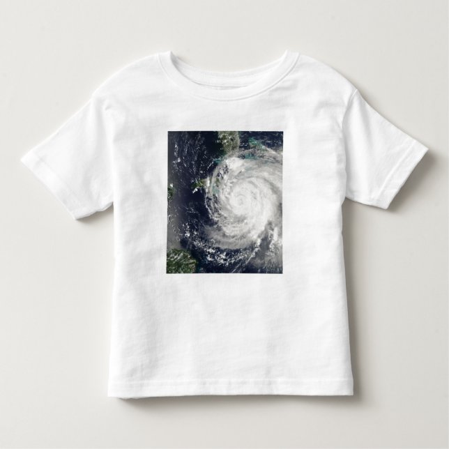 Camiseta De Bebé Huracán Ike sobre Cuba, Jamaica y Baham (Anverso)