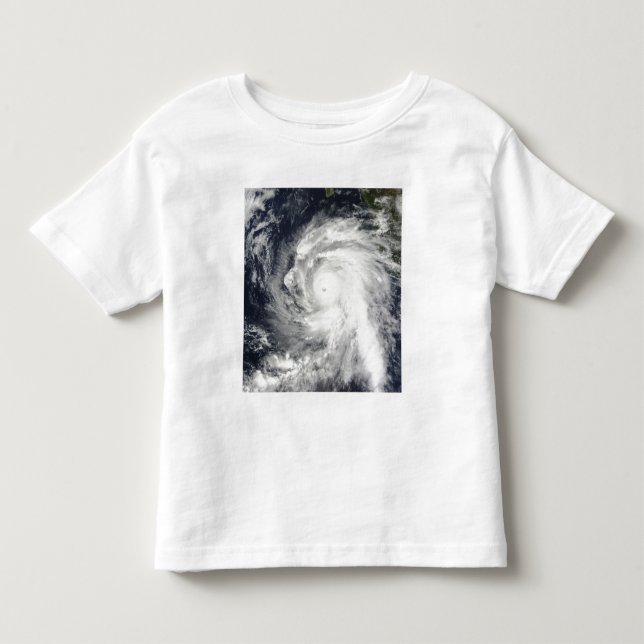 Camiseta De Bebé Huracán Rick al suroeste de Baja California (Anverso)