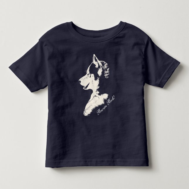 Camiseta de bebé Husky Shirt Rescue Dog Husky Baby (Anverso)