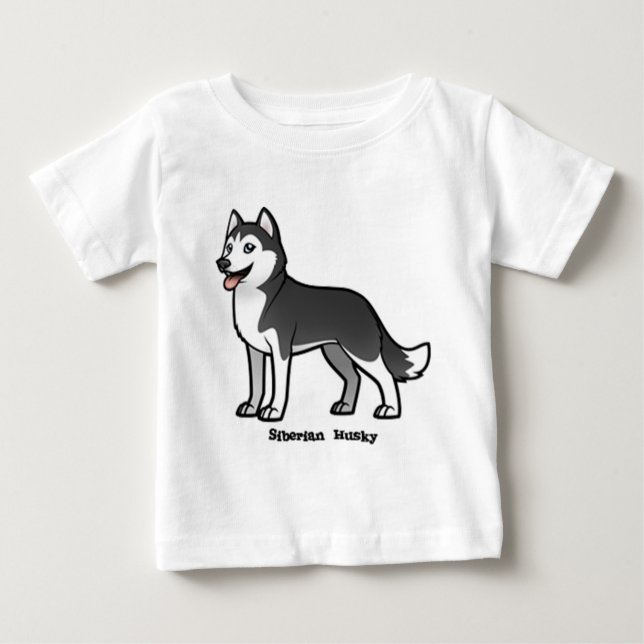 Camiseta De Bebé Husky Siberian (Anverso)