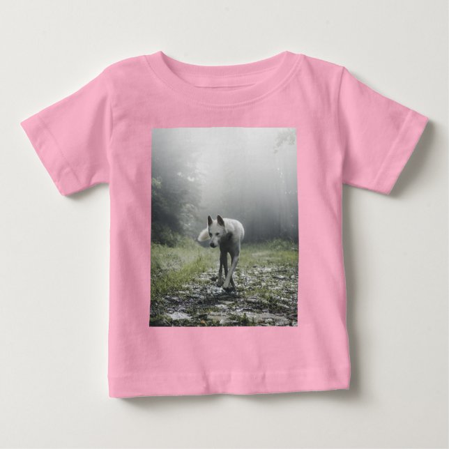 Camiseta De Bebé Husky Siberiano Blanco (Anverso)