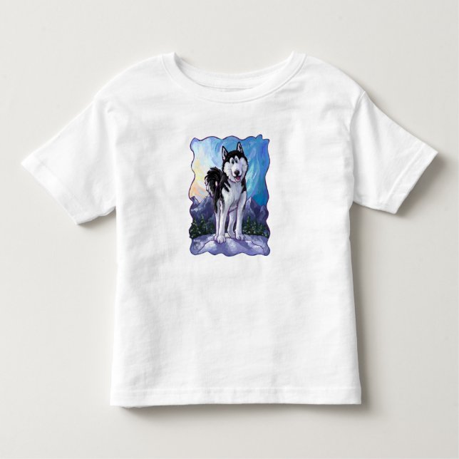 Camiseta De Bebé Husky T-Shirts (Anverso)