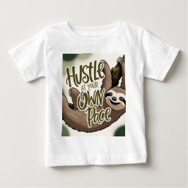 Camiseta De Bebé Hustle en tu propio ritmo gráfico