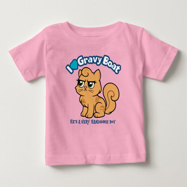 Camiseta De Bebé I <3 Gravy Boat DCC (Anverso)
