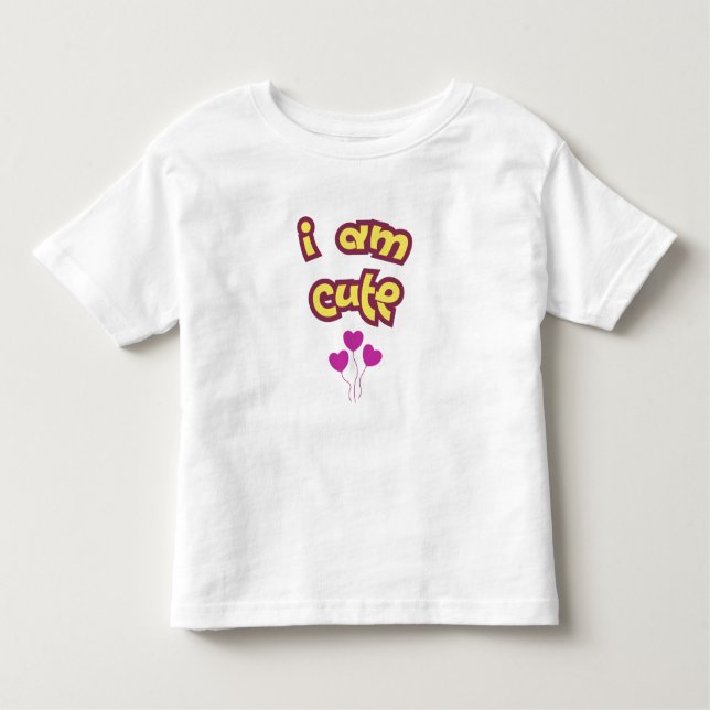 Camiseta De Bebé I am cute (Anverso)