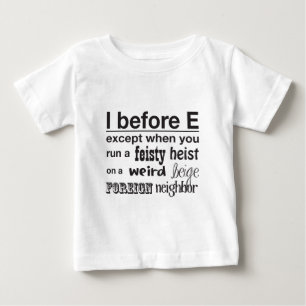 Camiseta De Bebé I antes de E