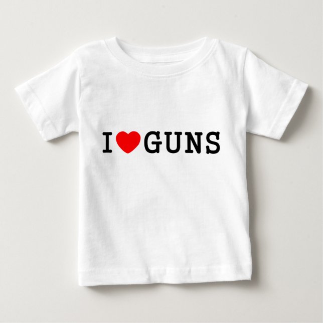 Camiseta De Bebé I armas del corazón (Anverso)