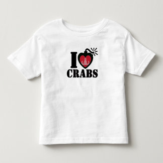 Camiseta De Bebé I cangrejos del corazón