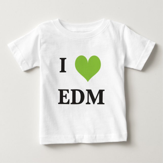 Camiseta De Bebé i corazón EDM (Anverso)