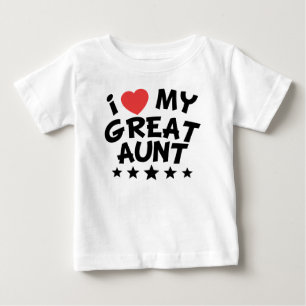 Camiseta De Bebé I corazón mi gran tía