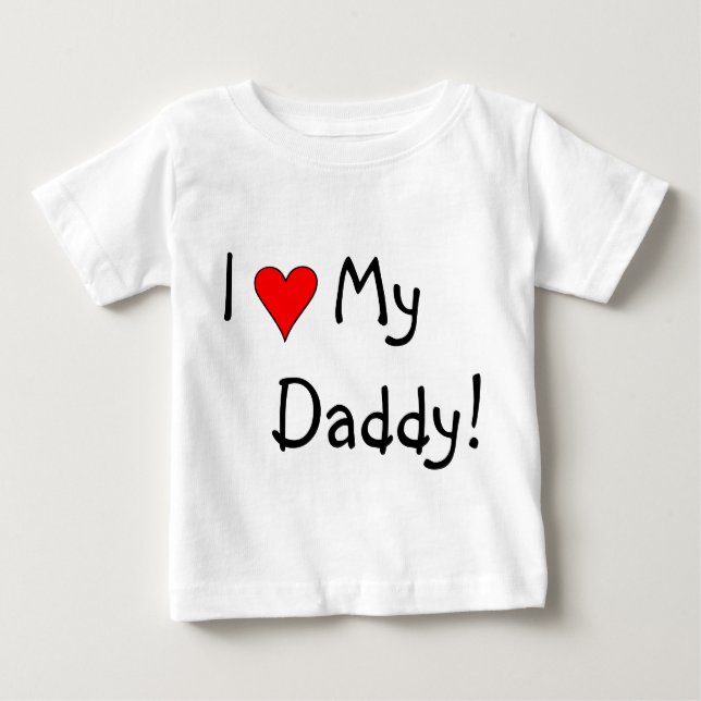 Camiseta De Bebé ¡I corazón mi papá! (Anverso)