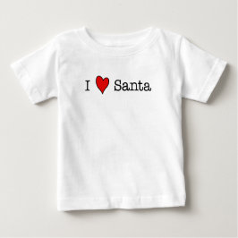 Camiseta De Bebé I (corazón) Santa