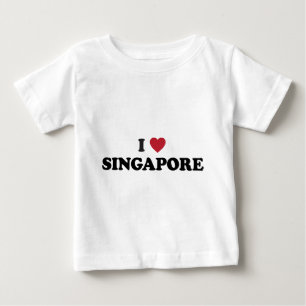 Camiseta De Bebé I corazón Singapur