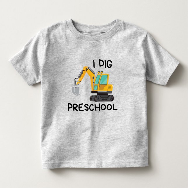 Camiseta De Bebé I Dig Preescolar (Anverso)