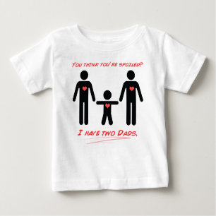 Camiseta De Bebé I have two Dads