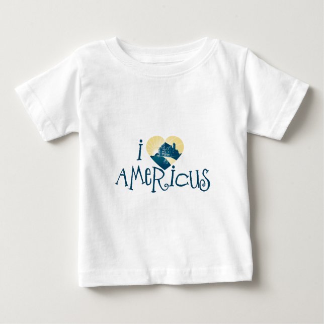 Camiseta De Bebé I Heart Americus (Anverso)
